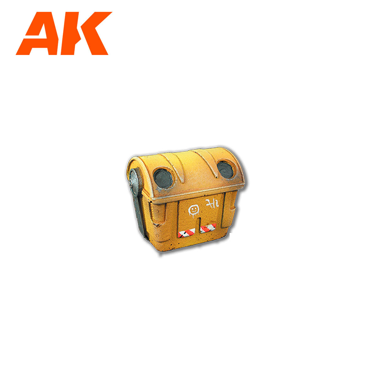 AK Interactive Wargame Resin Scenery Trashbins Scenography Wargame Set 30-35mm - Good Games