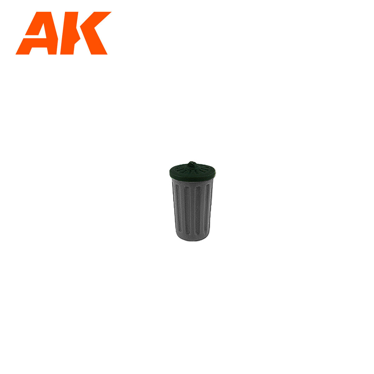 AK Interactive Wargame Resin Scenery Trashbins Scenography Wargame Set 30-35mm - Good Games