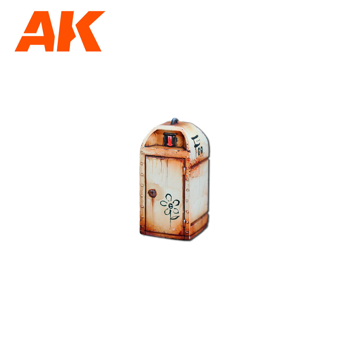 AK Interactive Wargame Resin Scenery Trashbins Scenography Wargame Set 30-35mm - Good Games