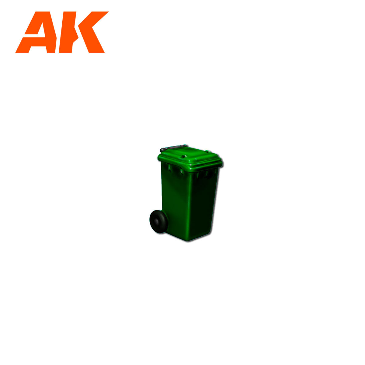 AK Interactive Wargame Resin Scenery Trashbins Scenography Wargame Set 30-35mm - Good Games