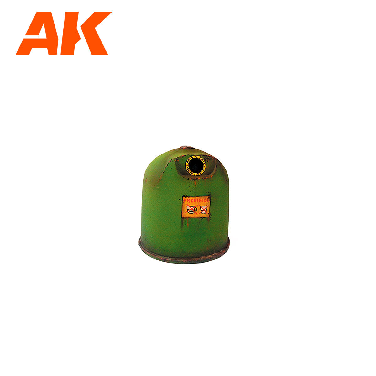 AK Interactive Wargame Resin Scenery Trashbins Scenography Wargame Set 30-35mm - Good Games