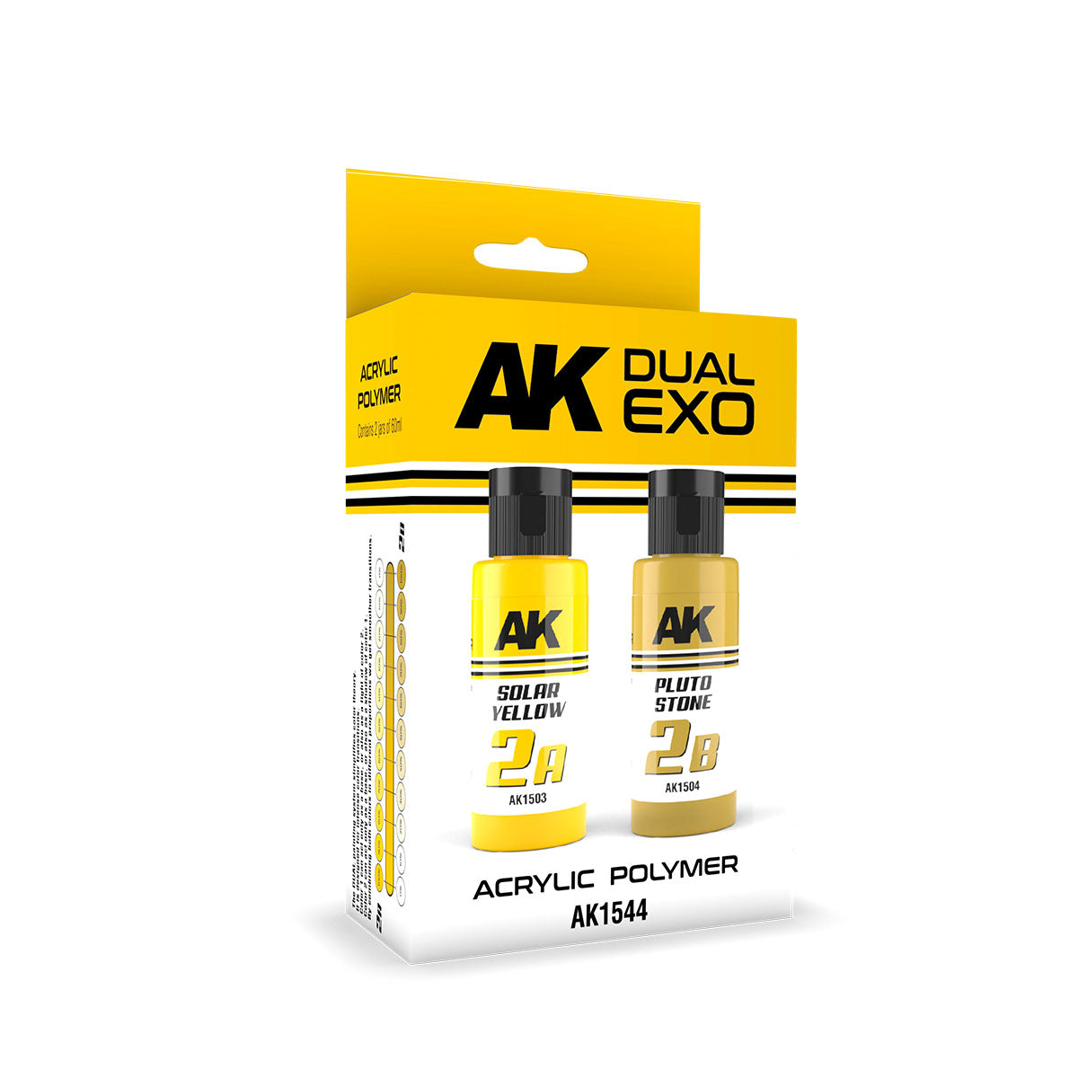 AK Interactive Solar Yellow and Pluto Stone Dual Exo Acrylic Paint Set - Good Games