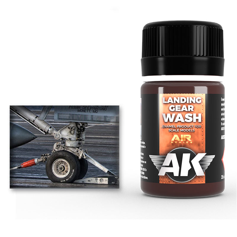 AK Interactive Weathering Enamel Wash for Landing Gear 35ml - Good Games