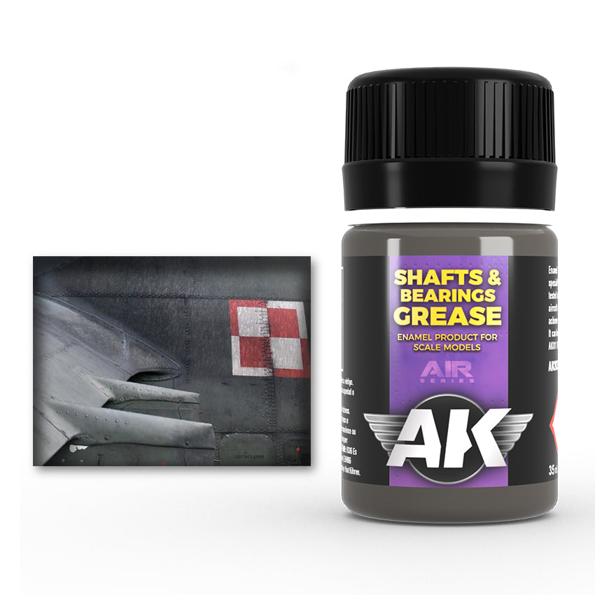 AK Interactive Weathering Enamel Wash for Shafts and Bearings 35 ml - Good Games