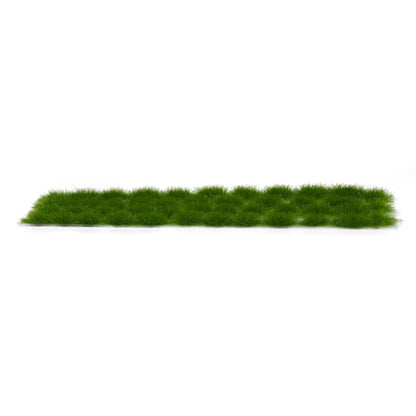 A long strip of AK Interactive dark green 4mm model vegetation tufts against a white background