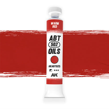 AK Interactive Abteilung 502 oil paint tube with an illustrative swatch against a white background