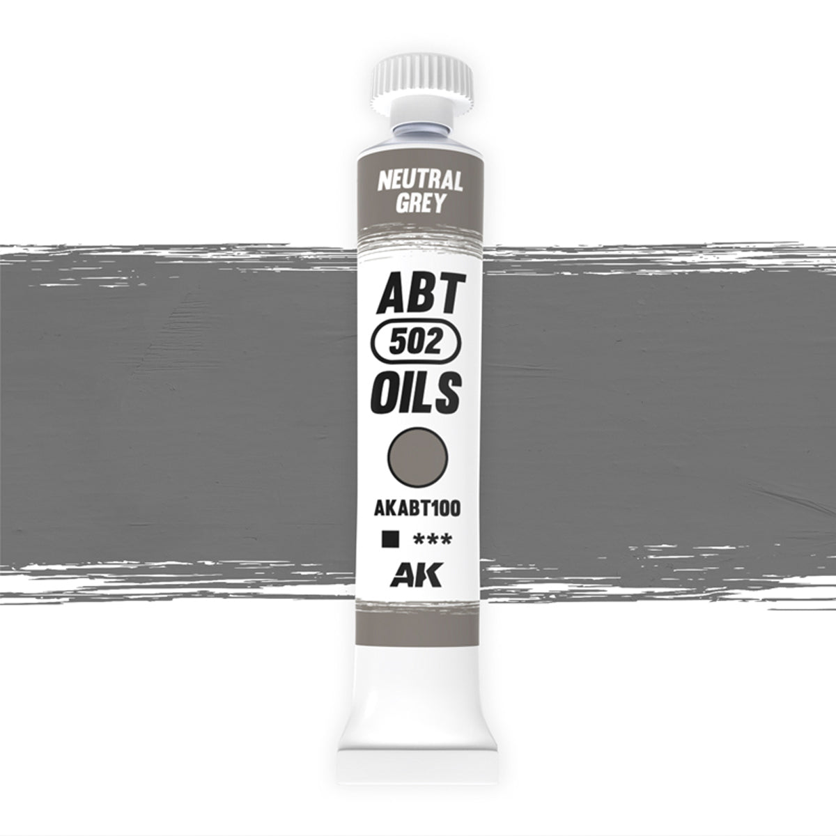 Abteilung 502 Oils Paint 20ml - Neutral Grey - Good Games