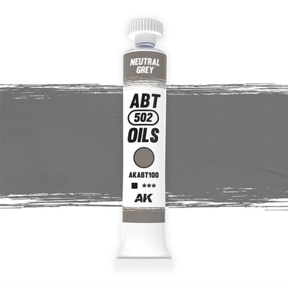 Abteilung 502 Oils Paint 20ml - Neutral Grey - Good Games