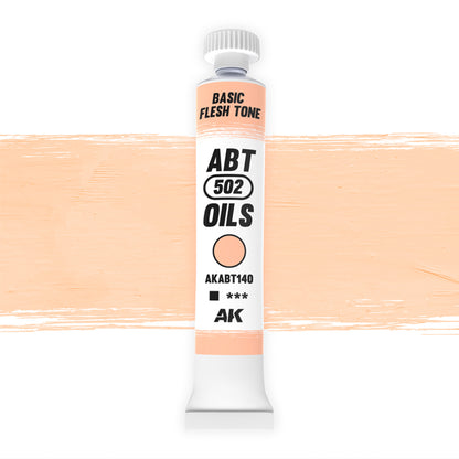 AK Interactive Abteilung 502 oil paint tube with an illustrative swatch against a white background