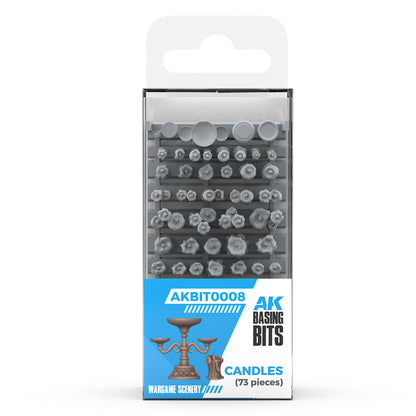 AK Basing Bits Candles (73 pieces) Wargame Scenery miniature accessory set