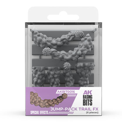 Unpainted resin Jump-Pack Trail FX model bits by AK Basing Bits in packaging