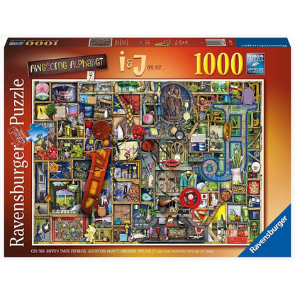 Ravensburger - Awesome Alphabet I and J - 1000 Piece Jigsaw - Good Games