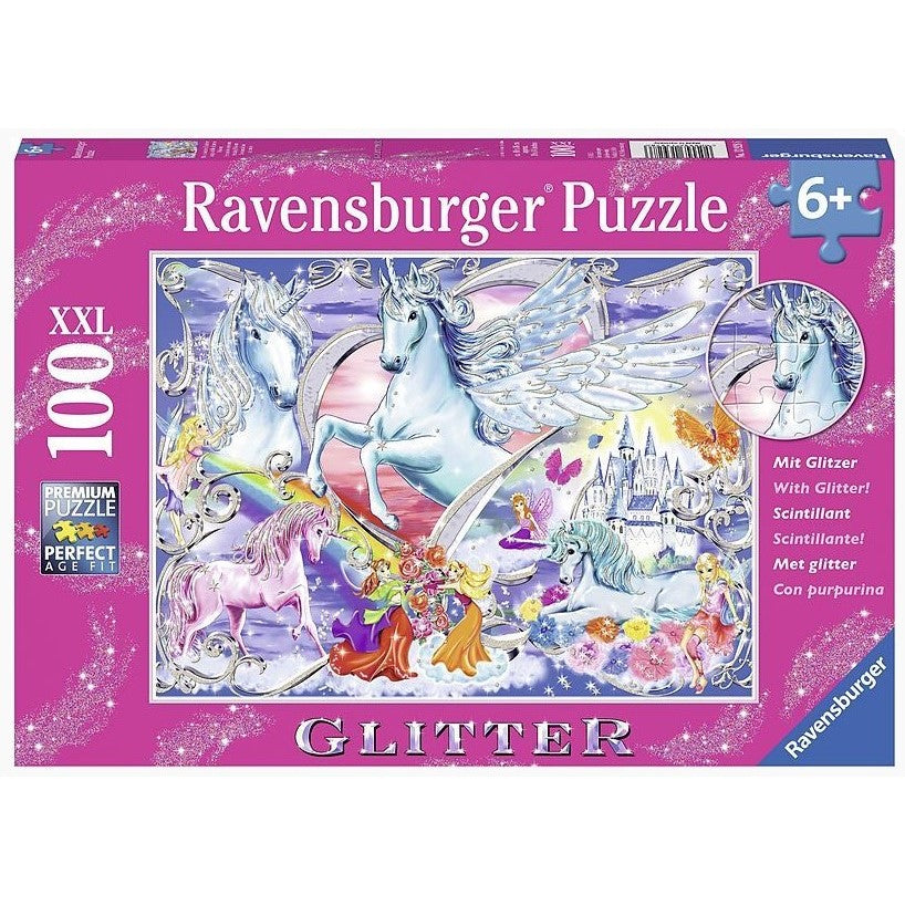 Ravensburger - Amazing Unicorns Glitter - 100 Piece Jigsaw - Good Games