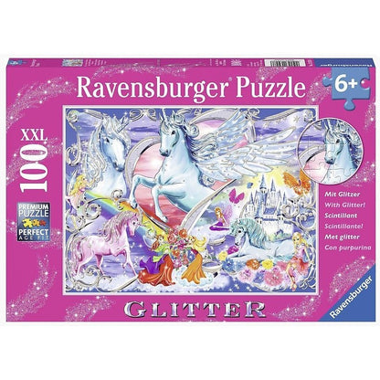 Ravensburger - Amazing Unicorns Glitter - 100 Piece Jigsaw - Good Games