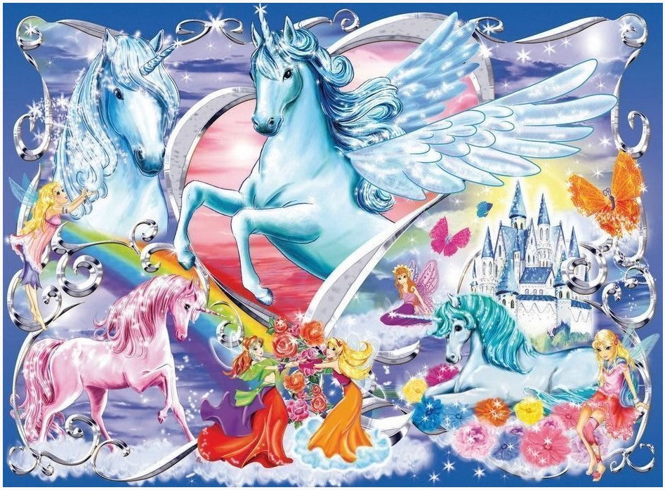 Ravensburger - Amazing Unicorns Glitter - 100 Piece Jigsaw