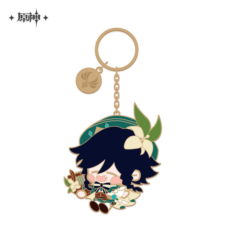 Genshin Impact Metallic Character Keychain - Venti - Good Games