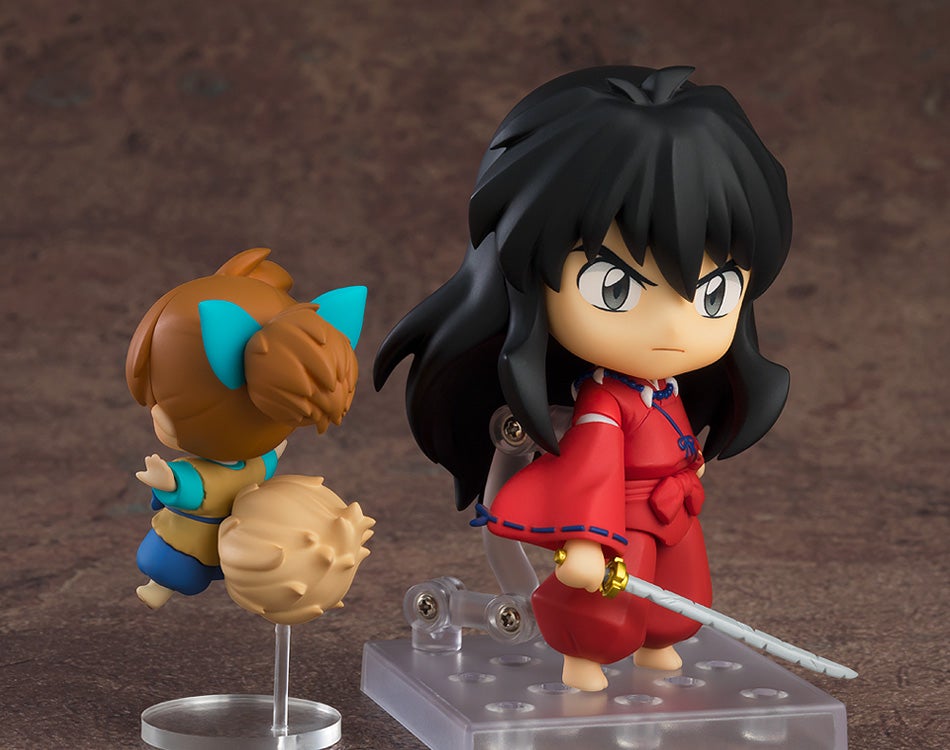 Inuyasha and Shippo Nendoroids with accessories and faceplates