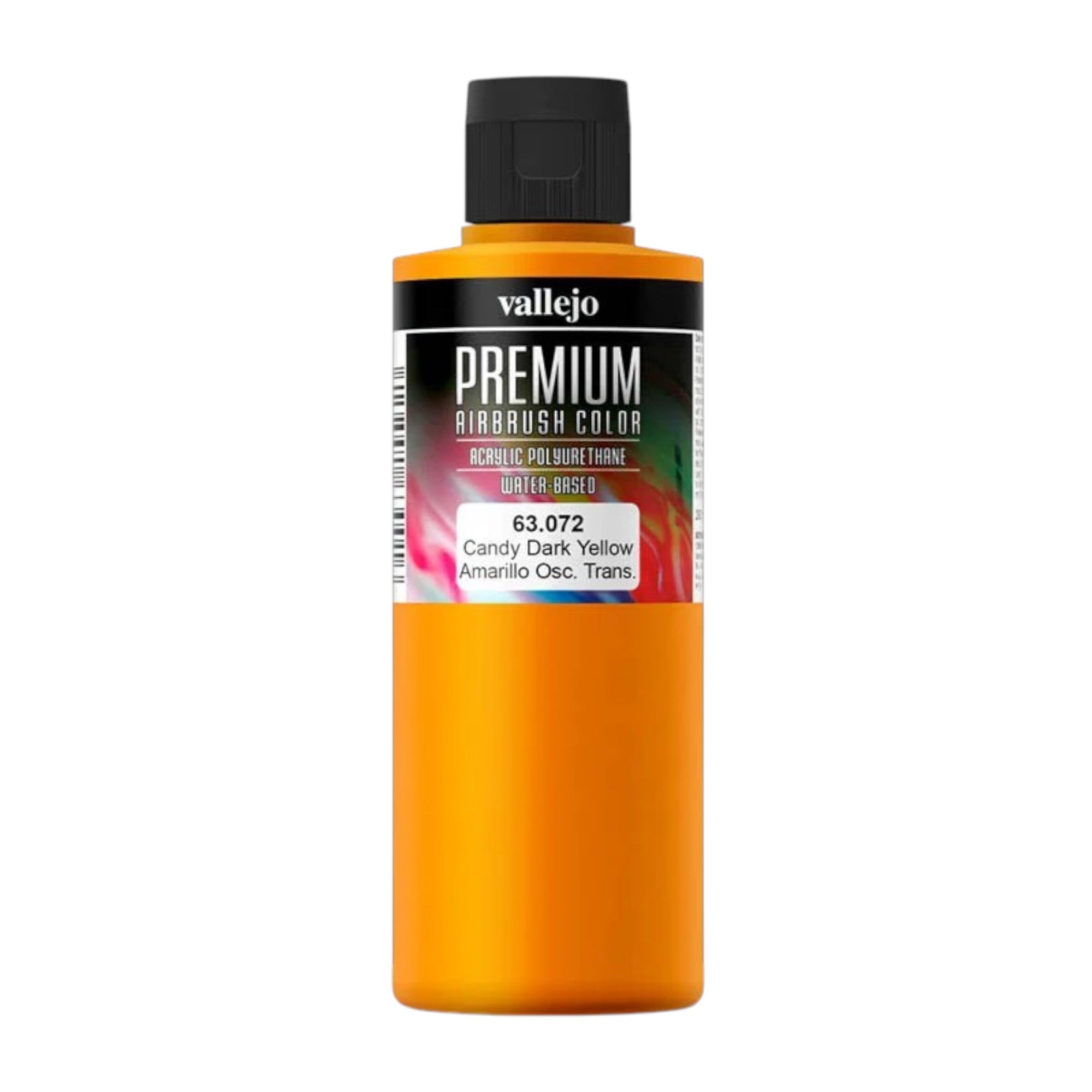 Vallejo Premium Airbush Colour 200ml - Candy Dark Yellow - Good Games