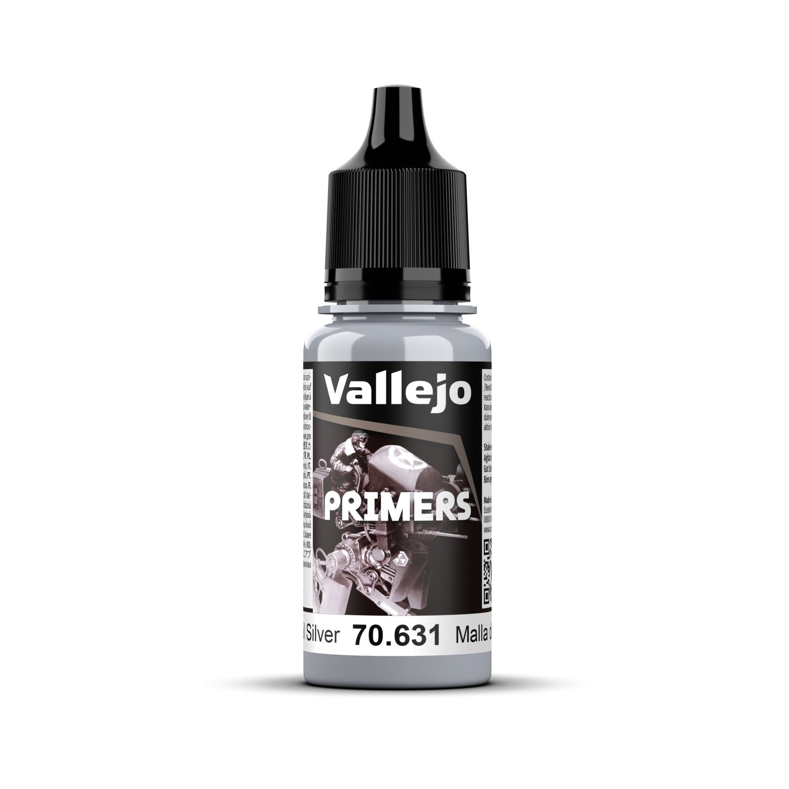 Vallejo - Surface Primer - Chainmail Silver 18ml - Good Games