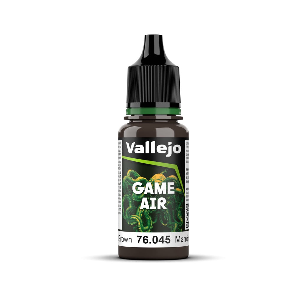 Vallejo Game Air - Charred Brown 18ml - Good Games