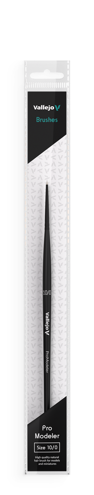 Vallejo Brushes - Pro Modeler - Natural Hair Round Brush No. 10/0