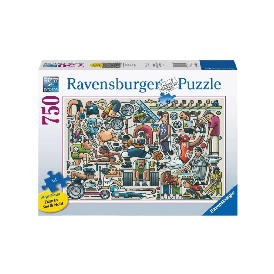 Ravensburger - Athletic Fit Large Format 750 Piece Jigsaw - Good Games