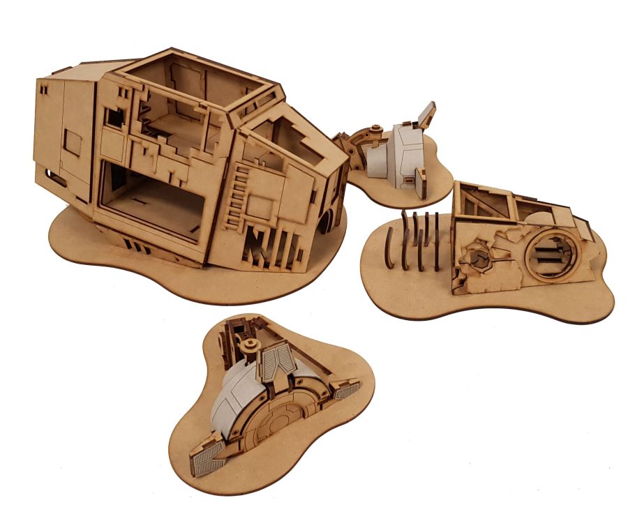 Miniature Scenery Derelict Transport Set - Good Games