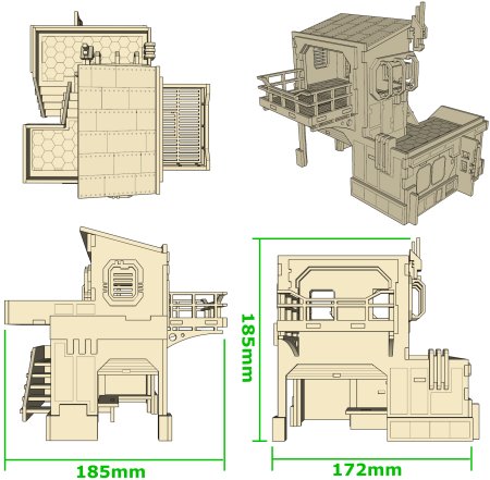 Miniature Scenery: Distribution Building - Good Games