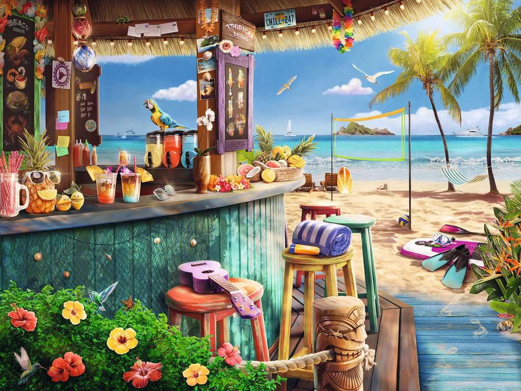 Ravensburger - Beach Bar Breezes 1500 Piece Jigsaw - Good Games