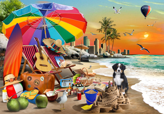Funbox - Beach Time - 1000 Piece Jigsaw