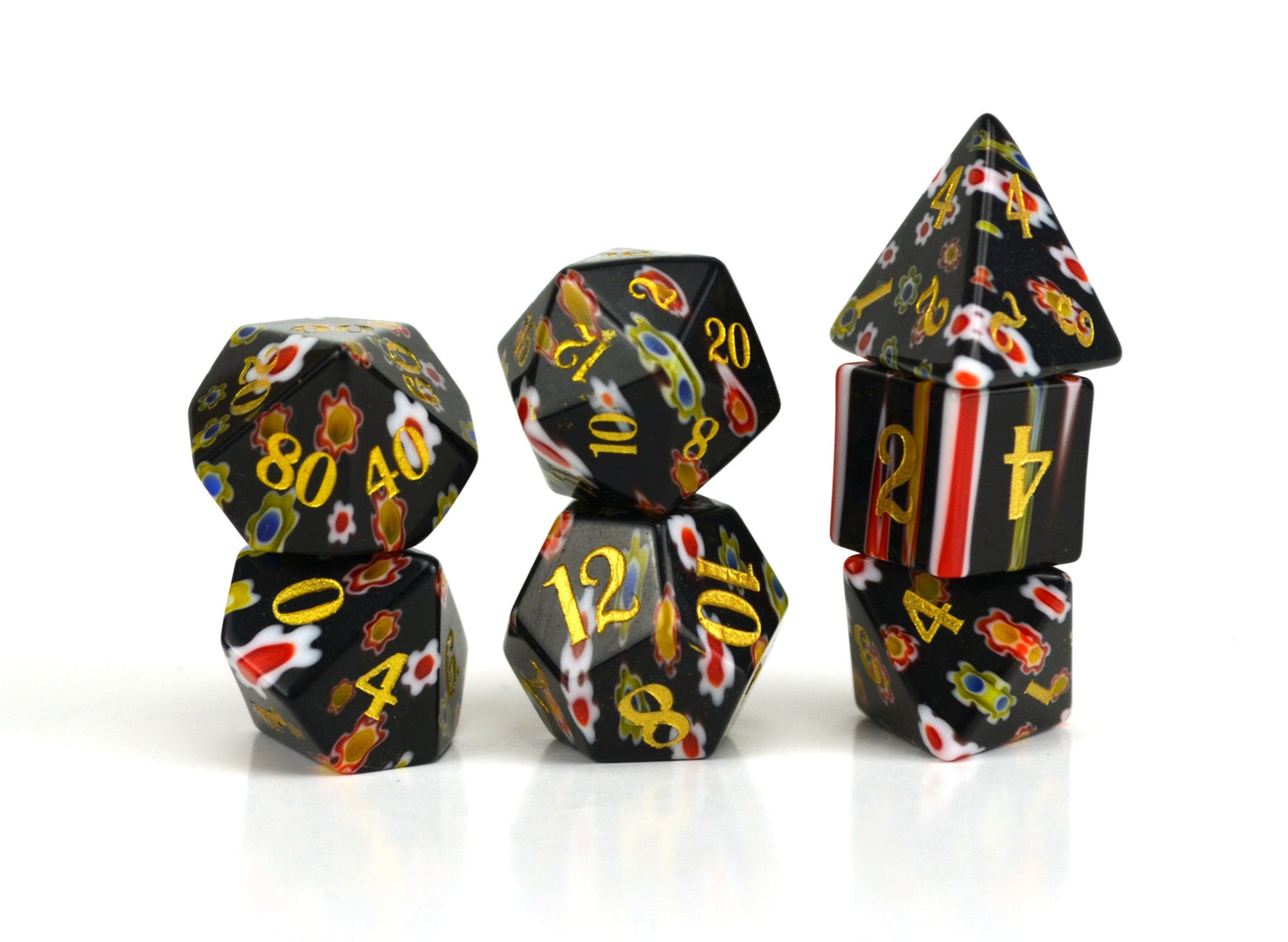 Level Up Dice - Dahlia Candy Glass - Good Games
