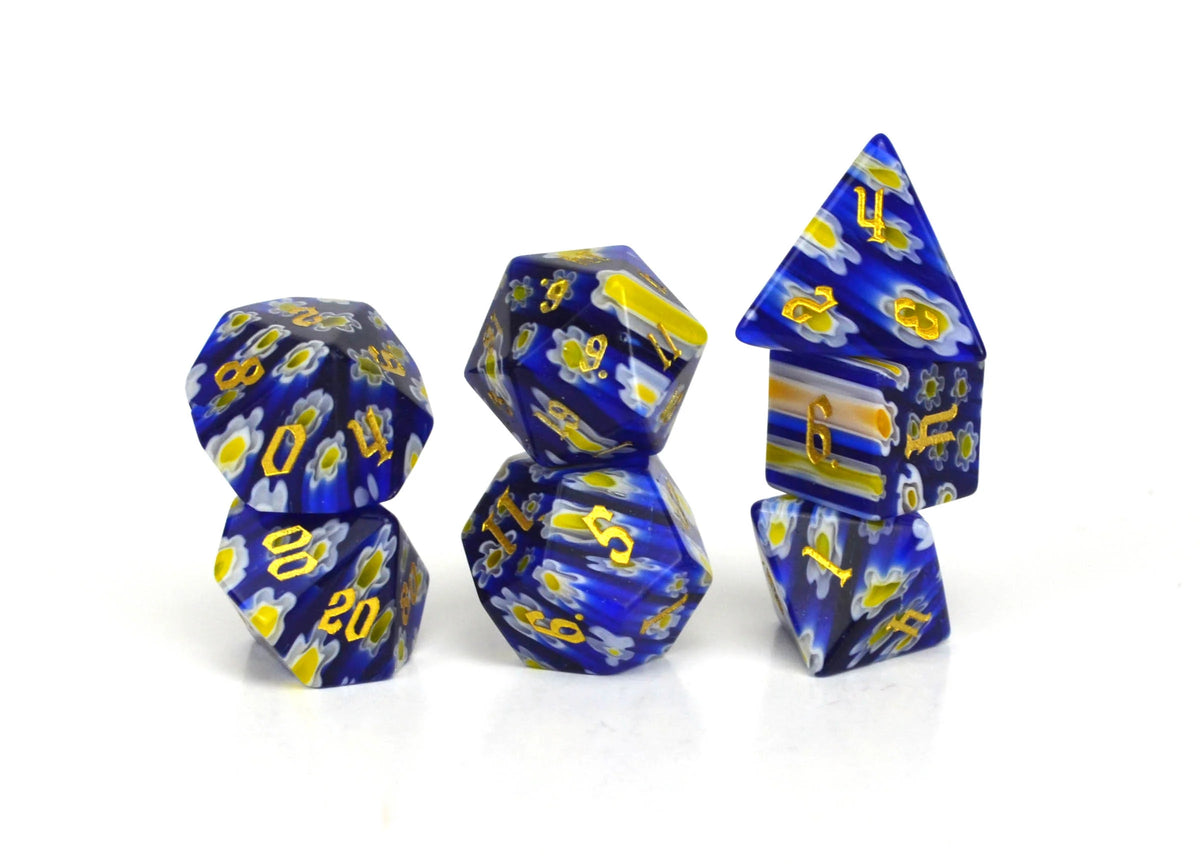 Level Up Dice - Bluebonnet Candy Glass (HP)