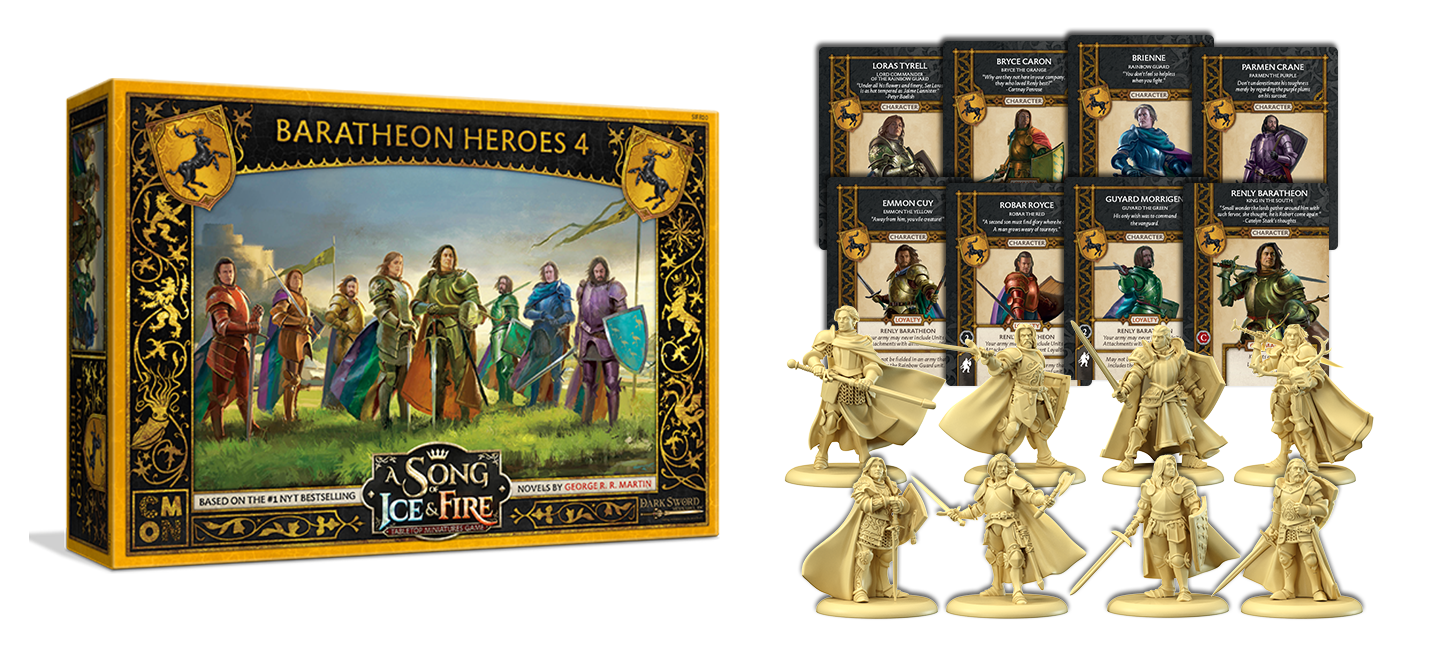 A Song of Ice & Fire: Tabletop Miniatures Game - Baratheon Heroes 4 Expansion - Good Games