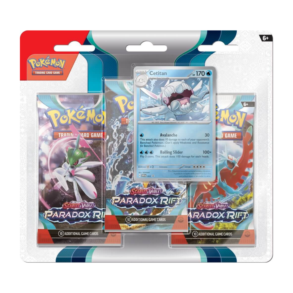 Pokemon TCG - Scarlet &amp; Violet - Paradox Rift Three Booster Blister