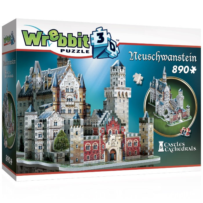Wrebbit - Neuschwnastein 890 Piece 3D Jigsaw - Good Games