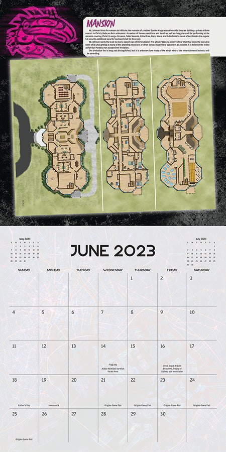 Catalyst Game Labs Shadowrun RPG: 16-Month Calendar Game Maps - Good Games