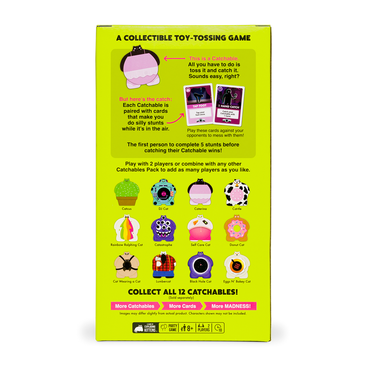 Back view of Catchables: #3 Caterina &amp; Catastrophe pack showing details and barcode