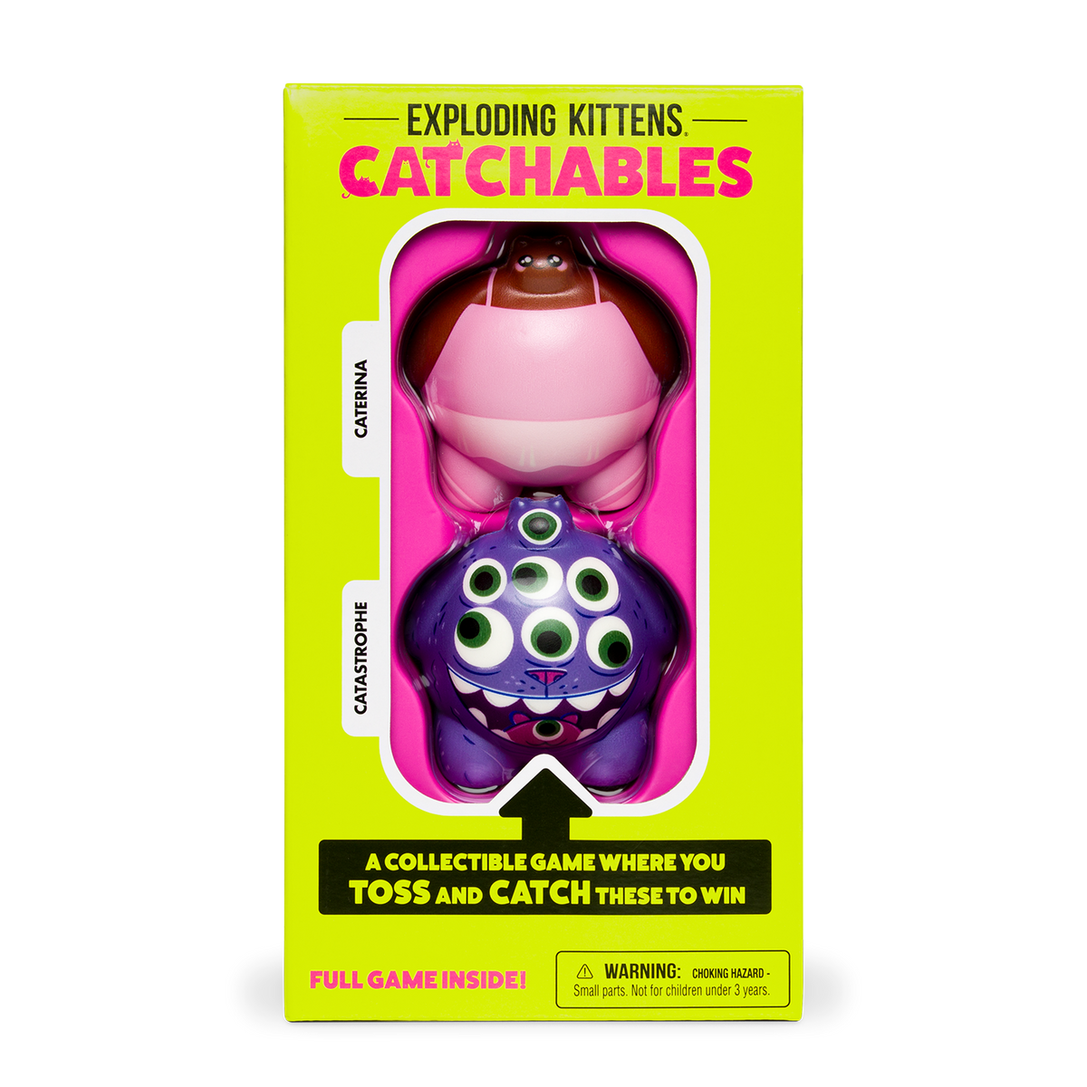 Front view of Catchables: #3 Caterina &amp; Catastrophe full pack retail packaging