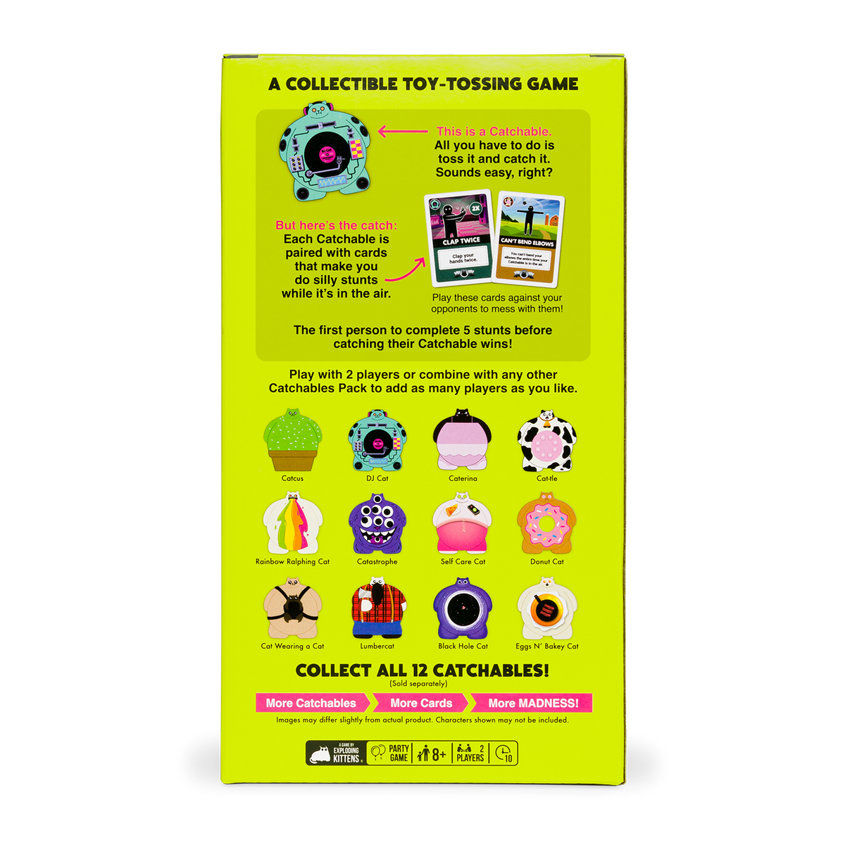 Back view of Catchables: #4 DJ &amp; Cattle pack showing details and barcode