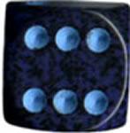 Chessex Dice Sets: Cobalt Speckled 16mm d6 (12) - Good Games