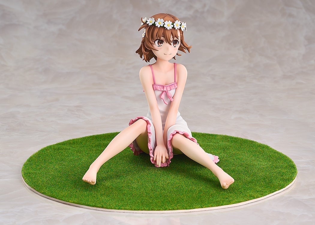 Rear angle of Mikoto Misaka displaying hair and outfit motion