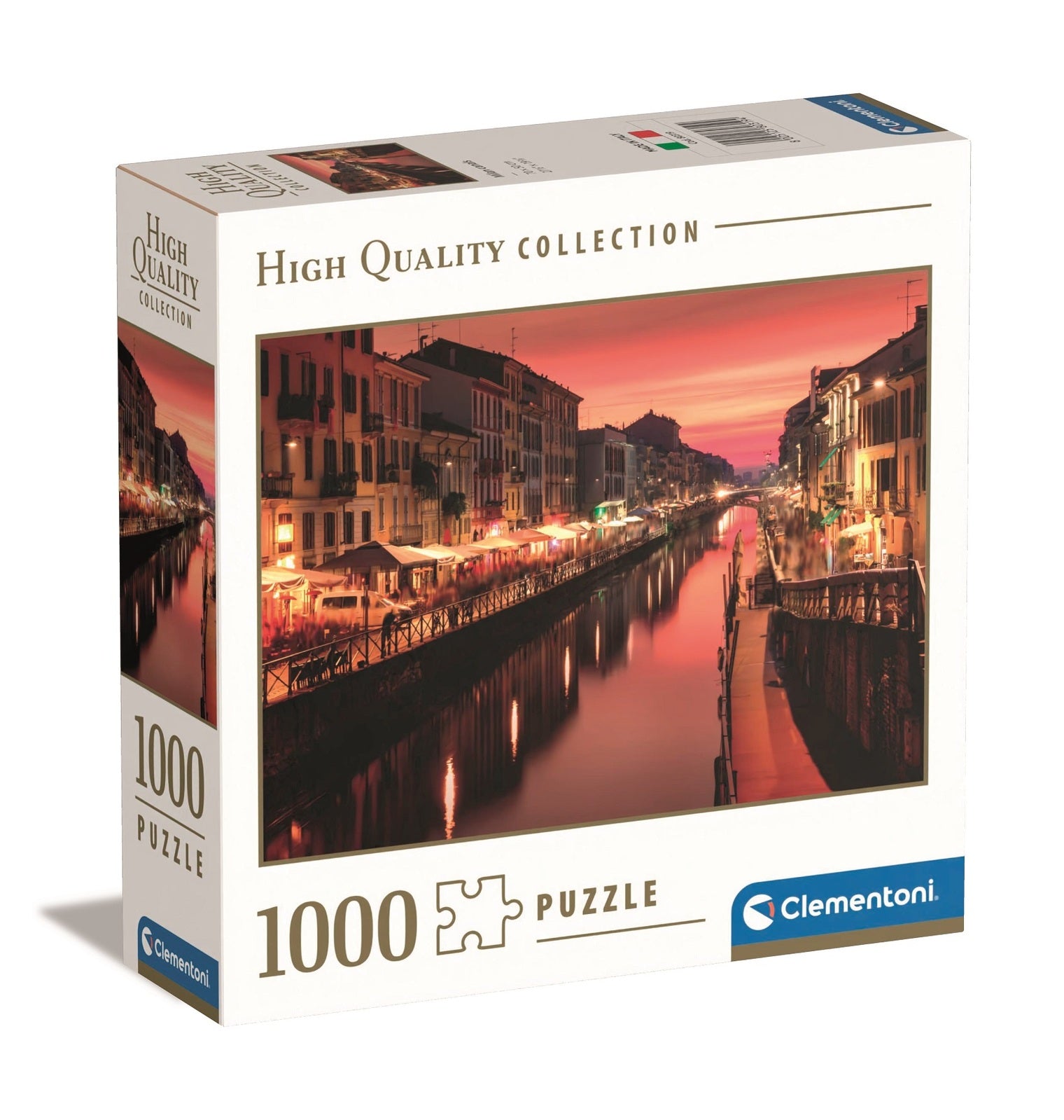 Clementoni - Milan Canals 1000 Piece Jigsaw (Sq Box) - Good Games