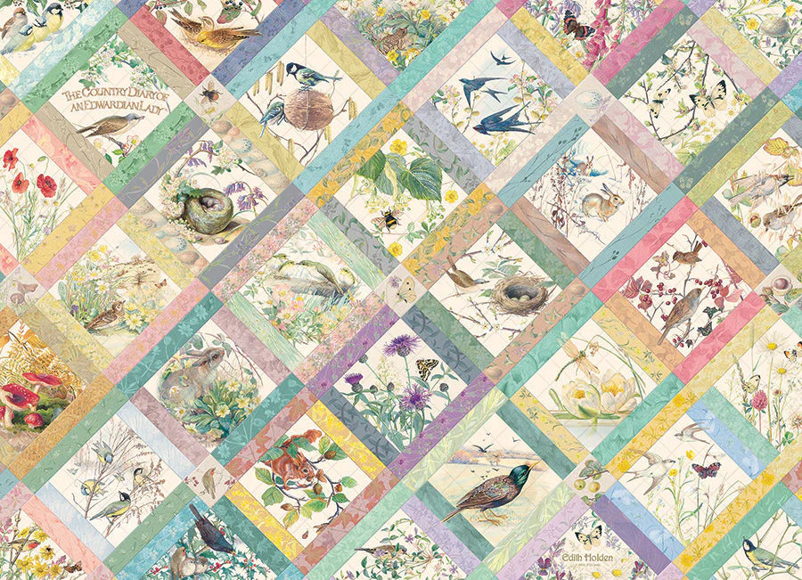 Country Diary: Quilt - 1000 Piece Jigsaw Cobble Hill - Good Games
