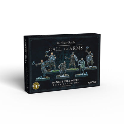 Elder Scrolls: Call to Arms Bandit Pillagers expansion box with 6 fantasy resin miniatures in action poses