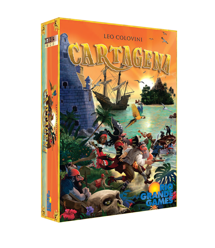 Front Box cover of Cartagena 2 - The Pirate's Nest featuring pirates on a sea shore
