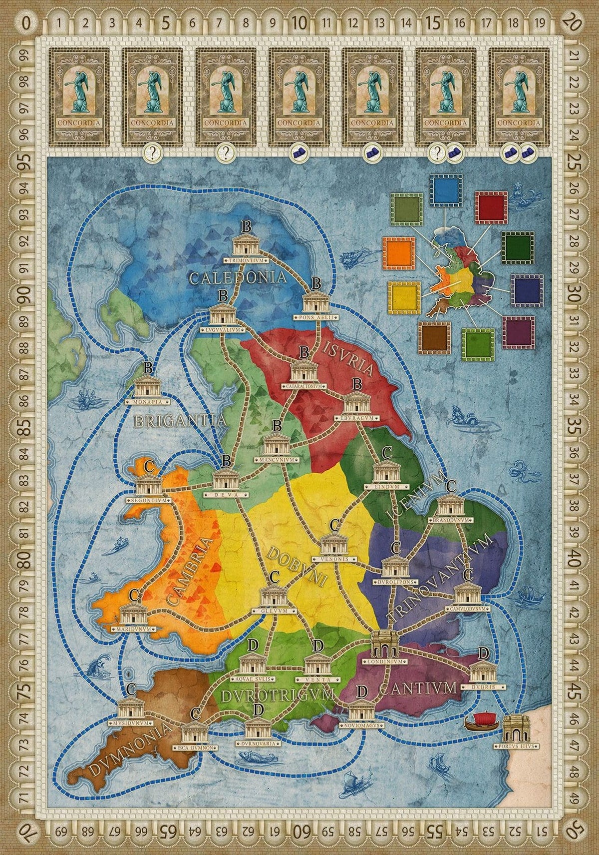 Concordia Britannia map board