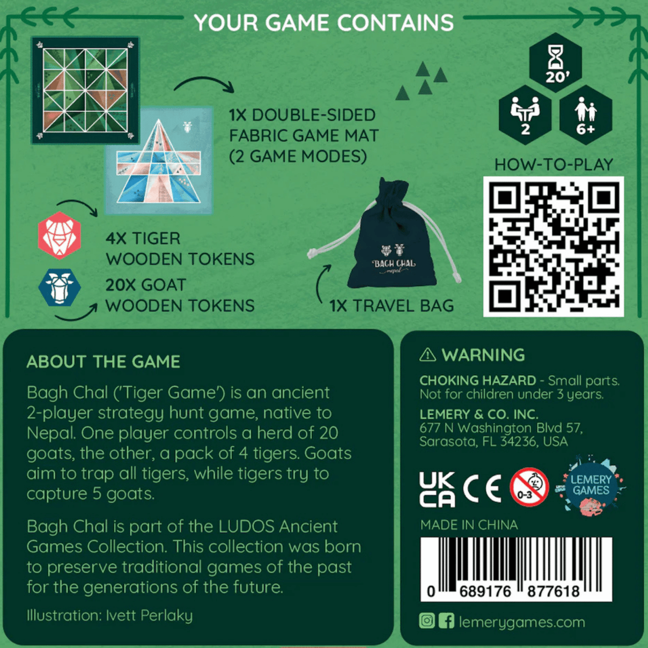 Unboxed Bagh Chal showing game board and pieces