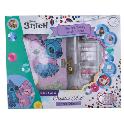 Crystal Art Secret Diary - Stitch & Angel - Good Games