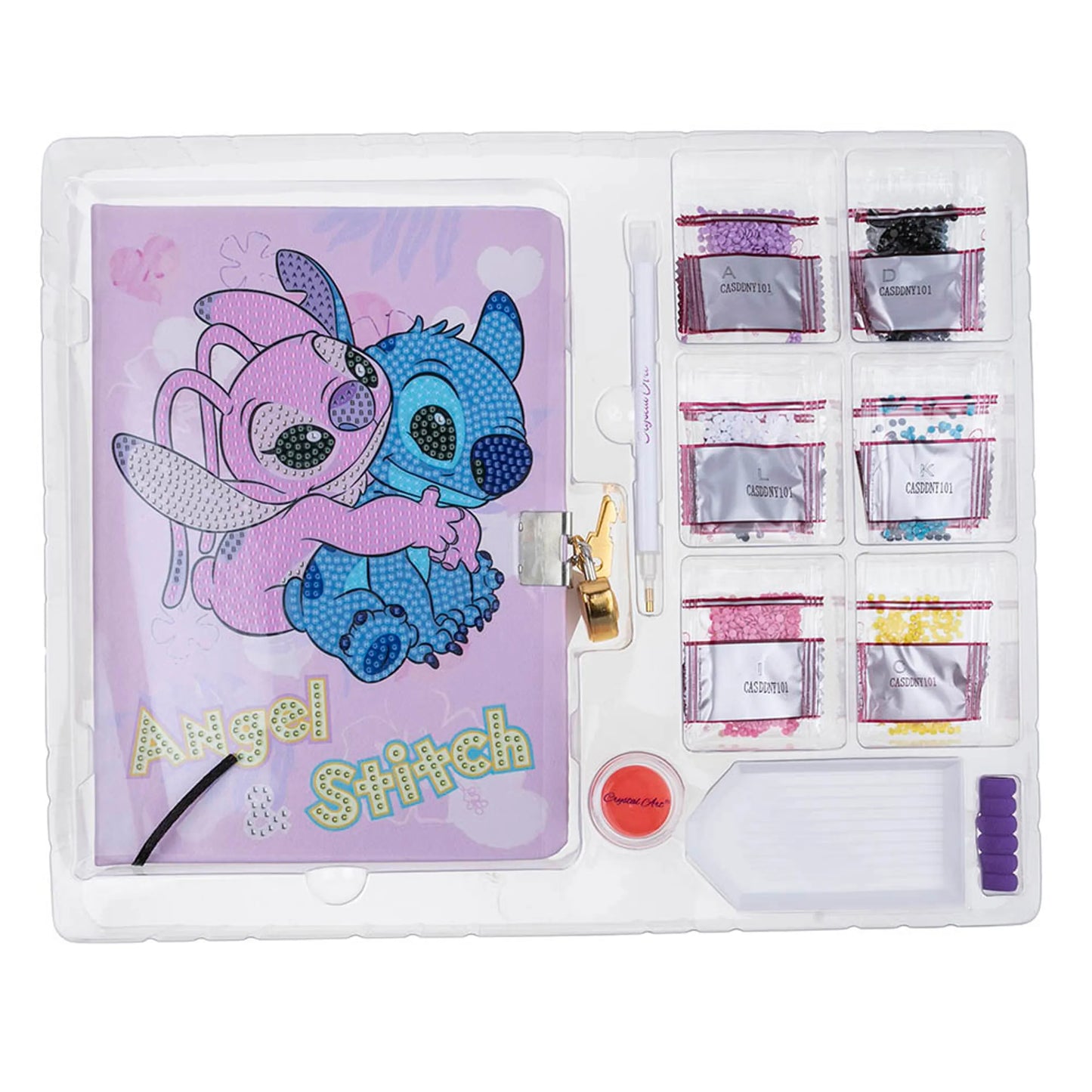 Crystal Art Secret Diary - Stitch & Angel - Good Games