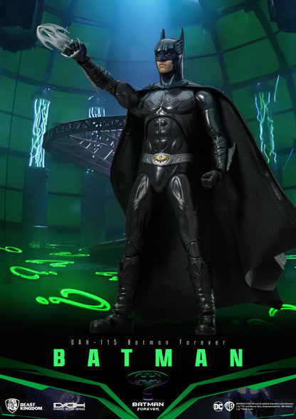 Dynamic Action Heroes Batman Forever Val Kilmer action figure in black suit with grapple gun